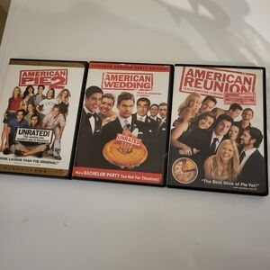American Pie Movie Lot American Pie 2 /American Wedding /American Reunion on DVD